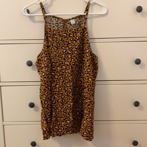 Old Navy Leopard Square Neck Tank
